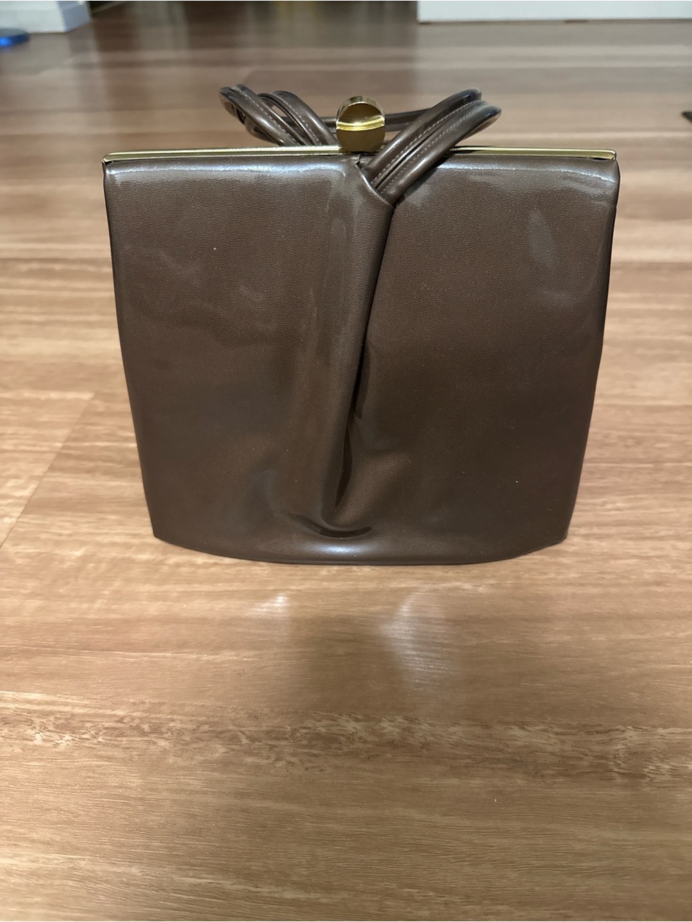 Mid Century Modern Brown Women's Evening Clutch